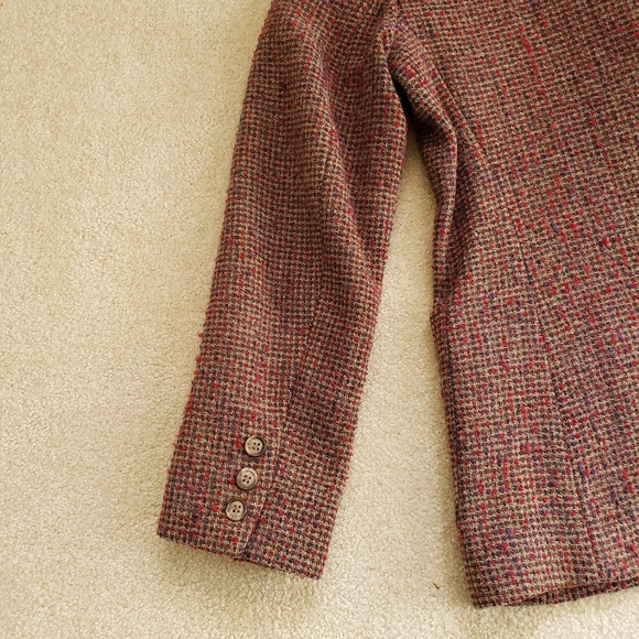 VTG GUC Jones of New York Haberdashery Women's Tweed Blazer. Size 8. - Picture 4 of 9